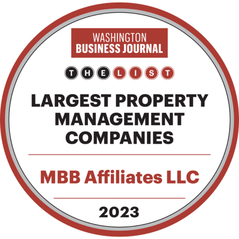 MBB Affiliates makes the Washington Business Journal top 30 list for largest property management companies in the Washington, DC area.